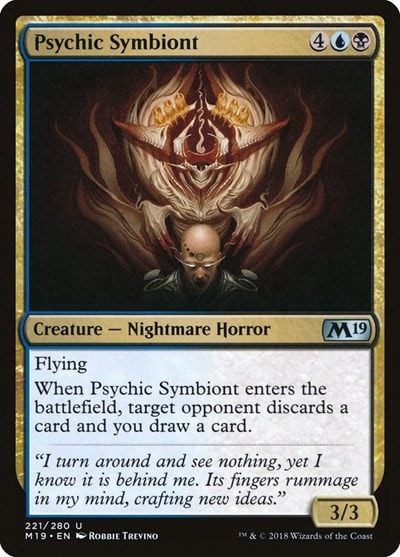 Psychic Symbiont (M19) #221 Uncommon (Moderately Played) Core Set 2019 Magic: The Gathering: 2018