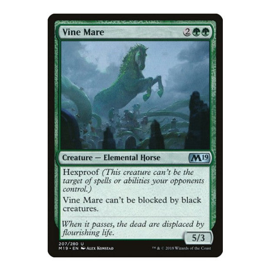 Vine Mare (M19) #207 Uncommon (Lightly Played) Core Set 2019 Magic: The Gathering: 2018