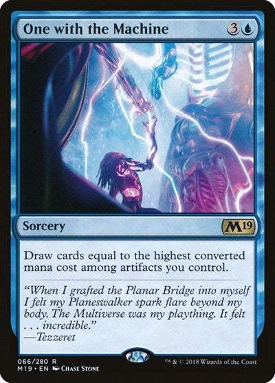 One with the Machine (M19) #66 Rare (Lightly Played) Core Set 2019 Magic: 2018
