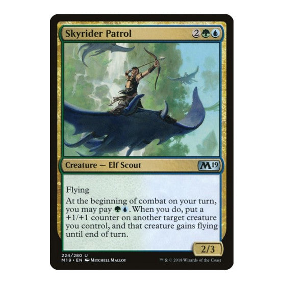 Skyrider Patrol (M19) #224 Uncommon (Lightly Played) Core Set 2019 Magic: The Gathering: 2018