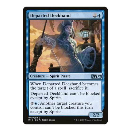 Departed Deckhand (M19) #49 Uncommon (Lightly Played) Core Set 2019 Magic: The Gathering: 2018