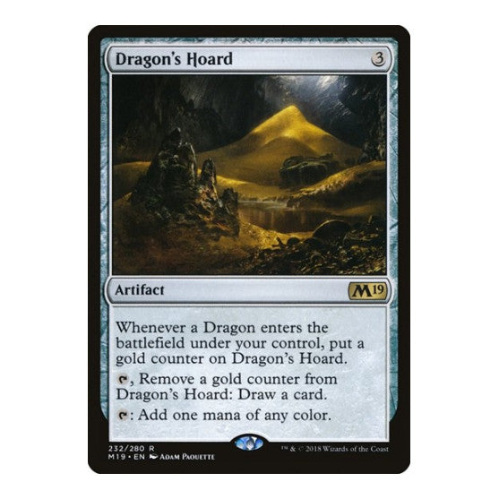 Dragons Hoard (M19) #232 Rare (Lightly Played) Core Set 2019 Magic: The Gathering: 2018