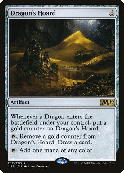Dragons Hoard (M19) #232 Rare (Lightly Played) Core Set 2019 Magic: The Gathering: 2018