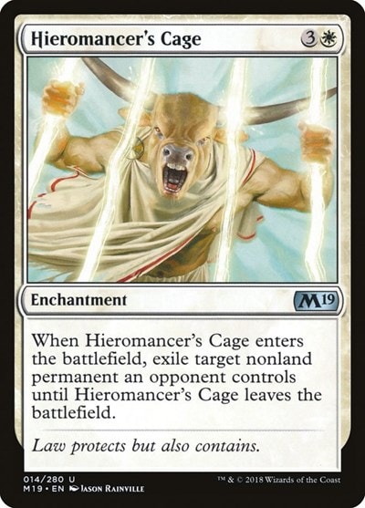 Hieromancers Cage (M19) #14 Uncommon (Lightly Played) Core Set 2019 Magic: The Gathering: 2018