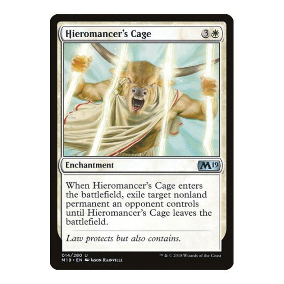 Hieromancer's Cage (M19) #14 Uncommon (Lightly Played) Core Set 2019 Magic: The Gathering: 2018