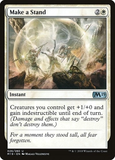 Make a Stand (M19) #26 Uncommon (Lightly Played) Core Set 2019 Magic: The Gathering: 2018