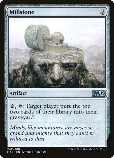 Millstone (M19) #242 Uncommon (Lightly Played) Core Set 2019 Magic: 2018