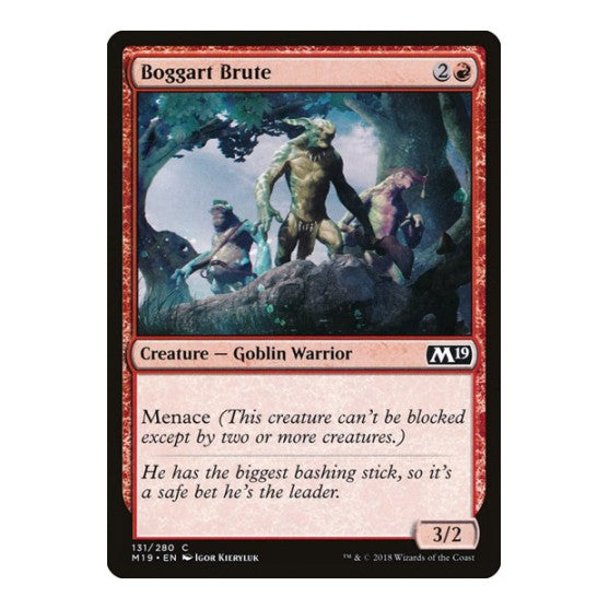 Boggart Brute (M19) #131 Common (Lightly Played) Core Set 2019 Magic: The Gathering: 2018