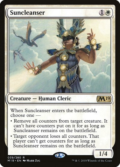 Suncleanser (M19) #39 Rare (Lightly Played) Core Set 2019 Magic: 2018