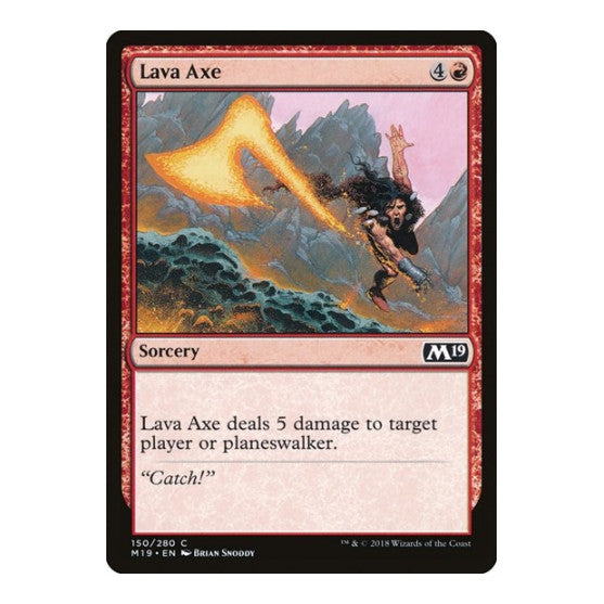 Lava Axe (M19) #150 Common (Foil Lightly Played) Core Set 2019 Magic: The Gathering: 2018