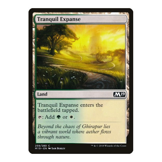 Tranquil Expanse (M19) #259 Common (Lightly Played) Core Set 2019 Magic: The Gathering: 2018
