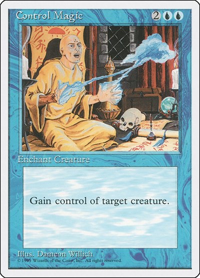 Control Magic (4ED) #64 Uncommon (Heavily Played) Fourth Edition Magic: 1995