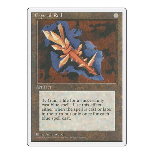 Crystal Rod (4ED) #311 Uncommon (Lightly Played) Fourth Edition Magic: The Gathering: 1995