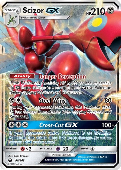 Scizor GX (CES) #90/168 Ultra Rare (Holofoil Near Mint) SM - Celestial Storm Pokemon: 2018