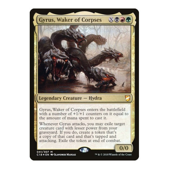 Gyrus Waker of Corpses (C18) #41 Mythic Rare (Foil Lightly Played) Commander 2018 Magic: The Gathering: 2018