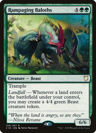 Rampaging Baloths (C18) #158 Rare (Near Mint) Commander 2018 Magic: The Gathering: 2018