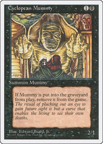 Cyclopean Mummy (4ED) #128 Common Fourth Edition Magic: The Gathering: 1995