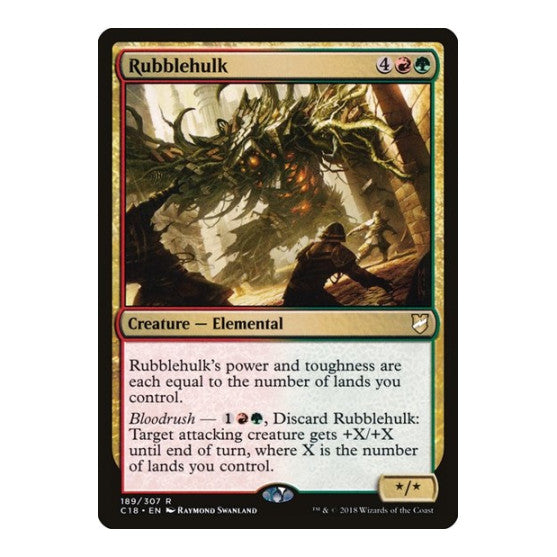 Rubblehulk (C18) #189 Rare (Lightly Played) Commander 2018 Magic: The Gathering: 2018