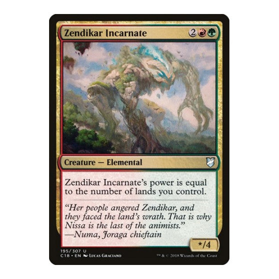 Zendikar Incarnate (C18) #195 Uncommon (Lightly Played) Commander 2018 Magic: The Gathering: 2018