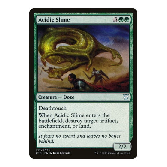 Acidic Slime (C18) #127 Uncommon (Lightly Played) Commander 2018 Magic: The Gathering: 2018