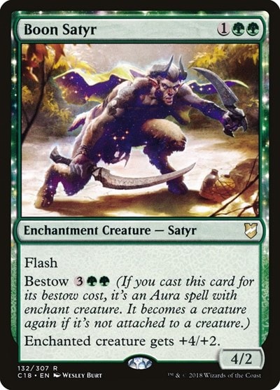 Boon Satyr (C18) #132 Rare (Lightly Played) Commander 2018 Magic: The Gathering: 2018