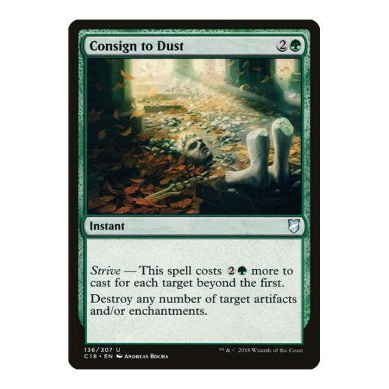 Consign to Dust (C18) #136 Uncommon (Lightly Played) Commander 2018 Magic: The Gathering: 2018