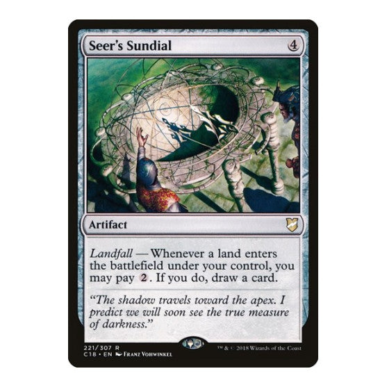 Seers Sundial (C18) #221 Rare (Lightly Played) Commander 2018 Magic: The Gathering: 2018