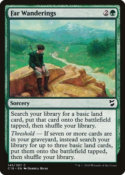 Far Wanderings (C18) #145 Common (Lightly Played) Commander 2018 Magic: The Gathering: 2018