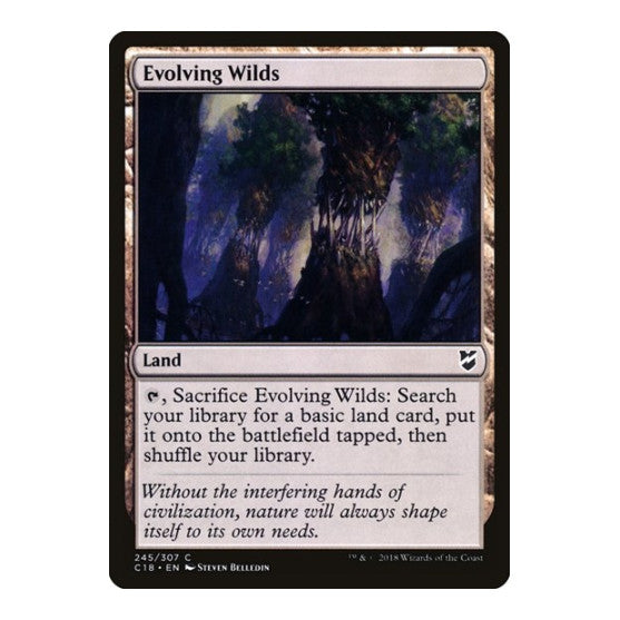 Evolving Wilds (C18) #245 Common (Lightly Played) Commander 2018 Magic: The Gathering: 2018