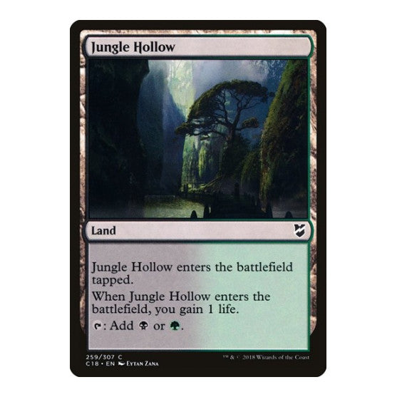 Jungle Hollow (C18) #259 Common (Lightly Played) Commander 2018 Magic: The Gathering: 2018