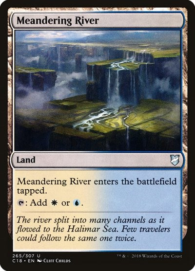 Meandering River (C18) #265 Uncommon (Lightly Played) Commander 2018 Magic: 2018