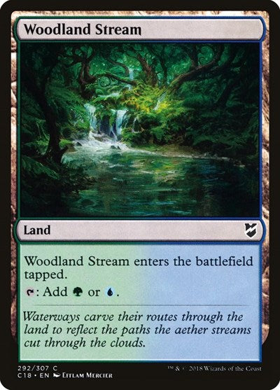 Woodland Stream (C18) #292 Common (Lightly Played) Commander 2018 Magic: 2018