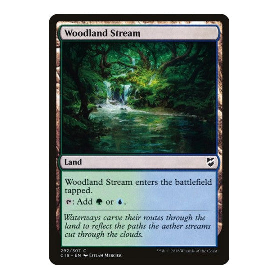 Woodland Stream (C18) #292 Common (Lightly Played) Commander 2018 Magic: The Gathering: 2018