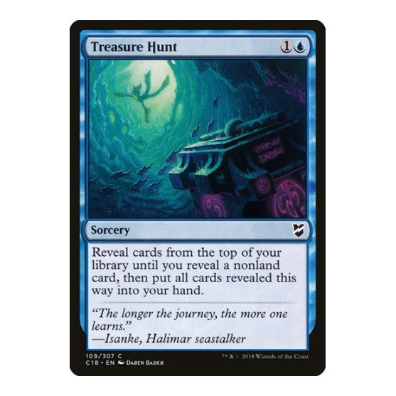 Treasure Hunt (C18) #109 Common (Lightly Played) Commander 2018 Magic: The Gathering: 2018