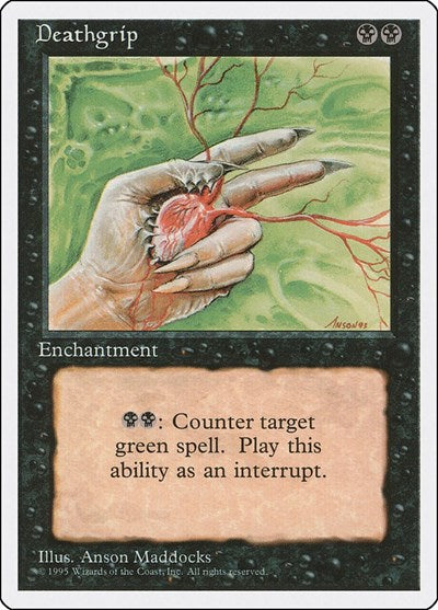 Deathgrip (4ED) #130 Uncommon Fourth Edition Magic: 1995
