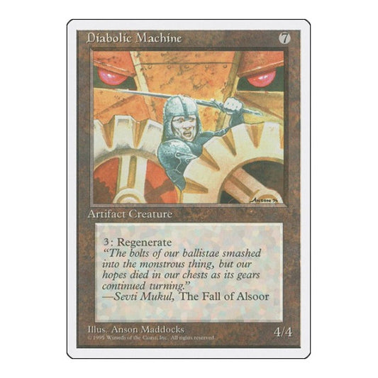Diabolic Machine (4ED) #314 Uncommon (Lightly Played) Fourth Edition Magic: The Gathering: 1995