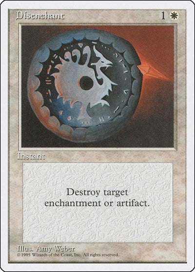 Disenchant (4ED) #22 Common (Lightly Played) Fourth Edition Magic: The Gathering: 1995