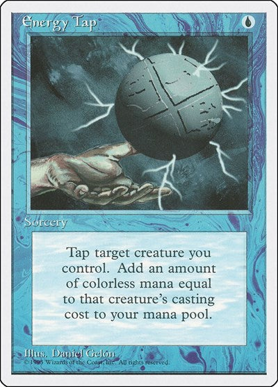 Energy Tap (4ED) #69 Common (Lightly Played) Fourth Edition Magic: The Gathering: 1995