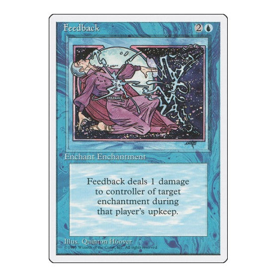 Feedback (4ED) #71 Uncommon (Moderately Played) Fourth Edition Magic: The Gathering: 1995