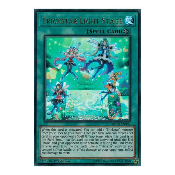 Trickstar Light Stage (MP18) #MP18-EN069 Ultra Rare (1st Edition Lightly Played) 2018 Mega-Tins Mega Pack YuGiOh: 2018