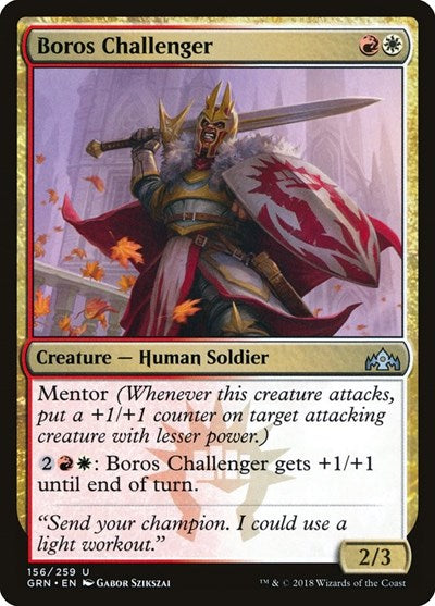 Boros Challenger (GRN) #156 Uncommon (Lightly Played) Guilds of Ravnica Magic: The Gathering: 2018