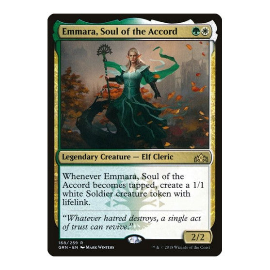Emmara, Soul of the Accord (GRN) #168 Rare (Lightly Played) Guilds of Ravnica Magic: The Gathering: 2018