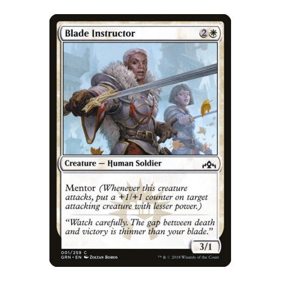 Blade Instructor (GRN) #1 Common (Lightly Played) Guilds of Ravnica Magic: The Gathering: 2018