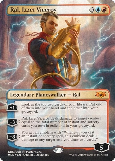 Ral Izzet Viceroy (MED) #GR5 Mythic Rare (Foil Moderately Played) Mythic Edition: Guilds of Ravnica Magic: The Gathering: 2018
