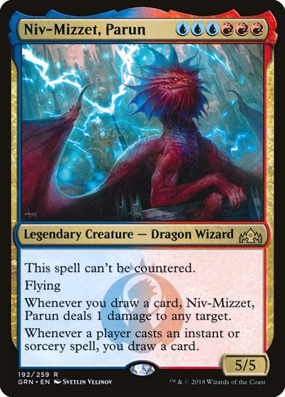 Niv Mizzet Parun (GRN) #192 Rare (Lightly Played) Guilds of Ravnica Magic: The Gathering: 2018