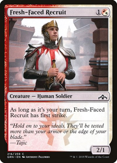 Fresh Faced Recruit (GRN) #216 Common (Lightly Played) Guilds of Ravnica Magic: The Gathering: 2018