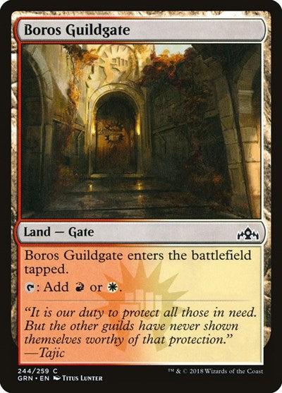 Boros Guildgate 244 (GRN) #244 Common (Near Mint) Guilds of Ravnica Magic: 2018