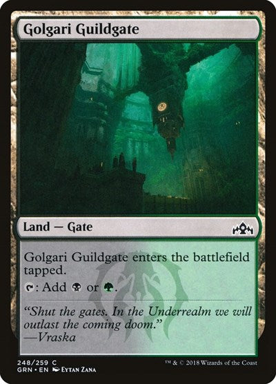 Golgari Guildgate 248 (GRN) #248 Common (Lightly Played) Guilds of Ravnica Magic: The Gathering: 2018