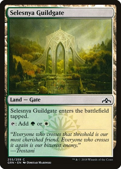 2018 Magic: Guilds of Ravnica (GRN) - Selesnya Guildgate 255 (#255, Common) (Lightly Played)