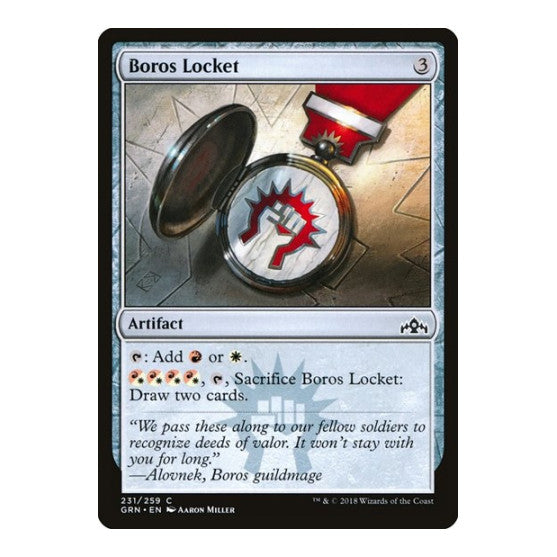 Boros Locket (GRN) #231 Common (Lightly Played) Guilds of Ravnica Magic: The Gathering: 2018